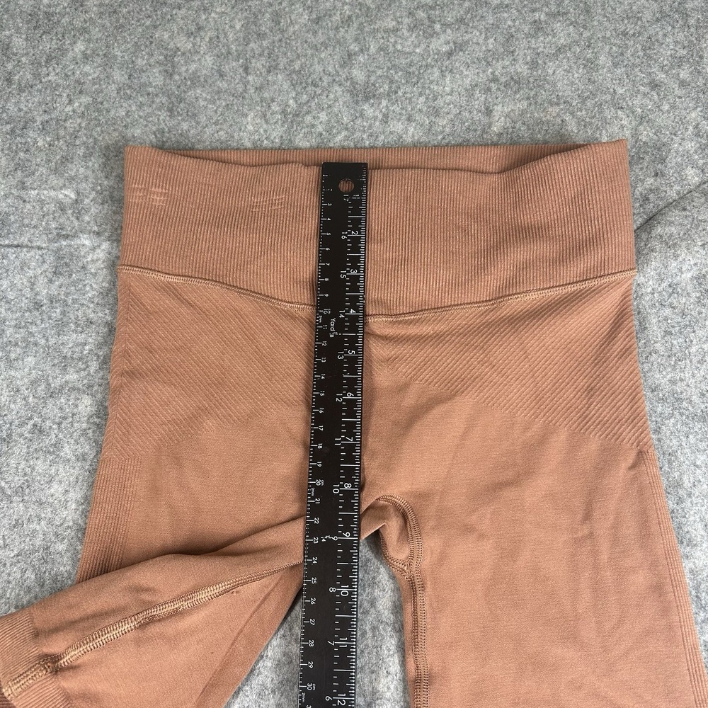Gymshark Biker Shorts Womens Medium Seamless Orange Athletic Gym Workout - Picture 3 of 8